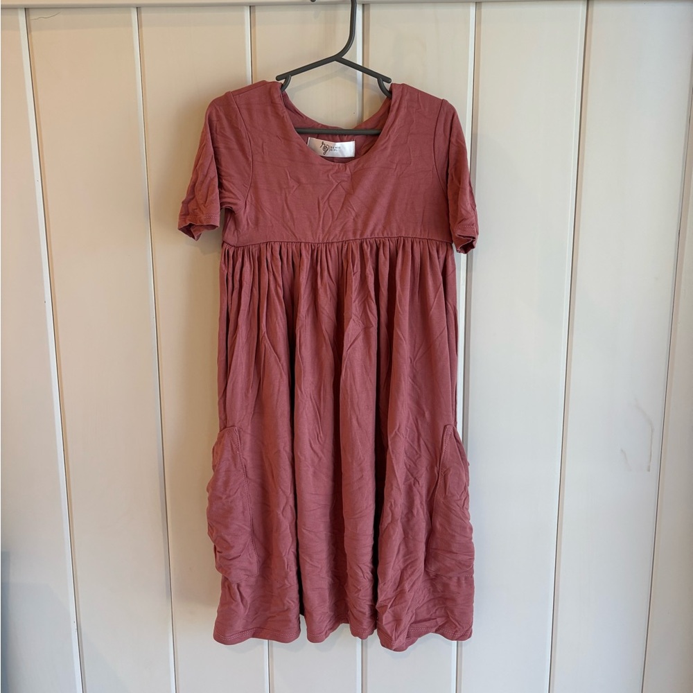 Remie Girl Girls' Pink Short Sleeve Dress